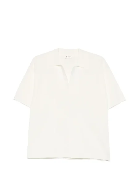 Tricou P.a.r.o.s.h. cu decolteu în V alb