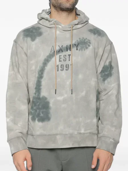 Hanorac cu glugă Armani Exchange cu imagine