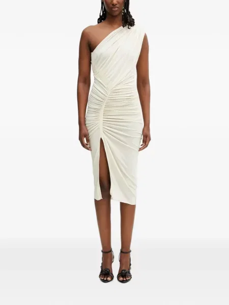 Rochie midi Rick Owens Lilies cu volane cu un umăr gol