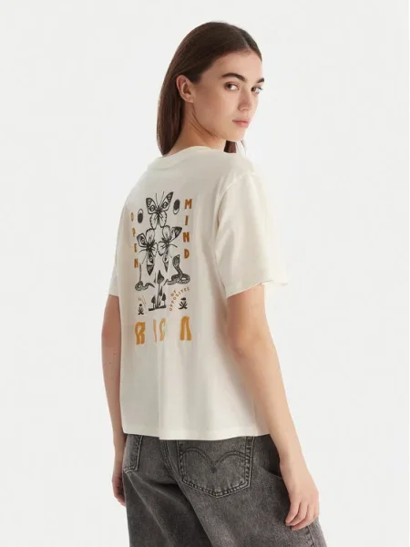 RVCA Tricou Reglan Fit alb