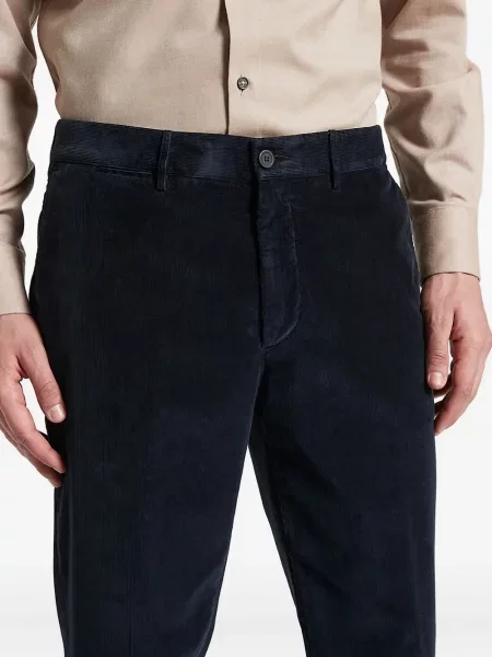 Pantaloni Peserico de catifea cord albastru