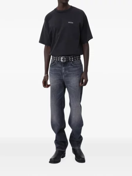 Tricou Won Hundred cu imagine negru