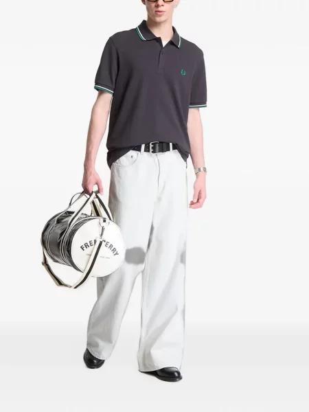 Scurt tricou polo Fred Perry gri