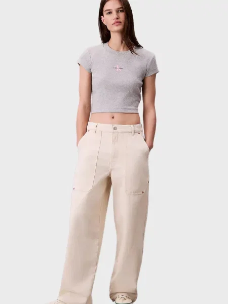 Детская футболка Calvin Klein Jeans серая