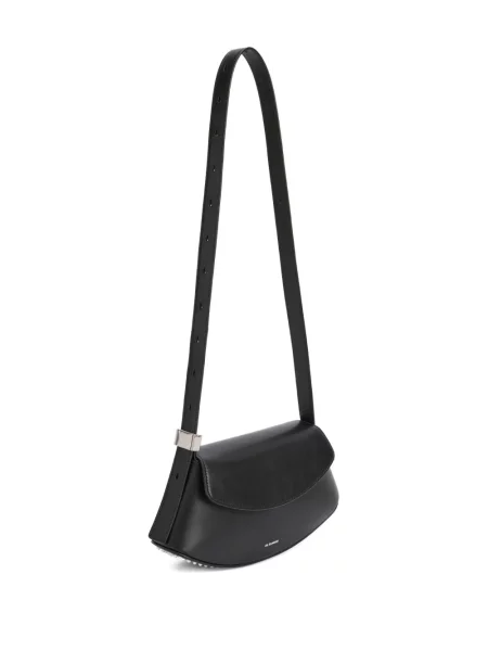 Geanta de piele Jil Sander din piele negru