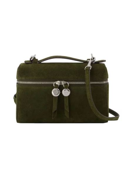 Top Tory Burch zamszowy zielony