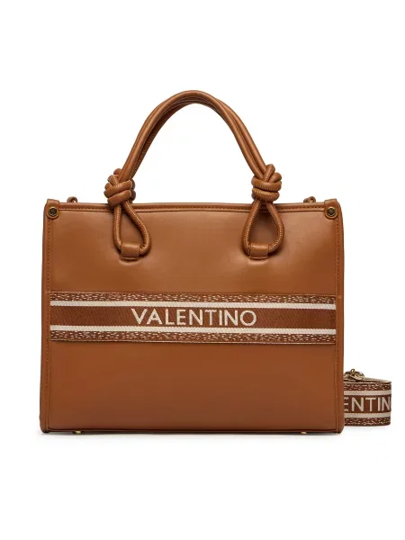 Crossbody kabelka Valentino z ekologickej kože hnedá