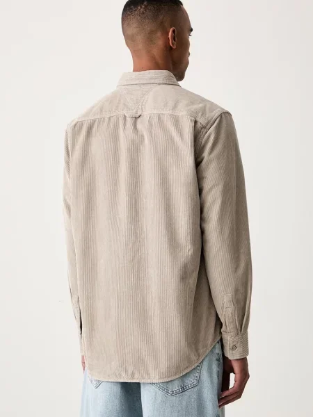 Tommy Jeans koszula sztruksowa beżowa