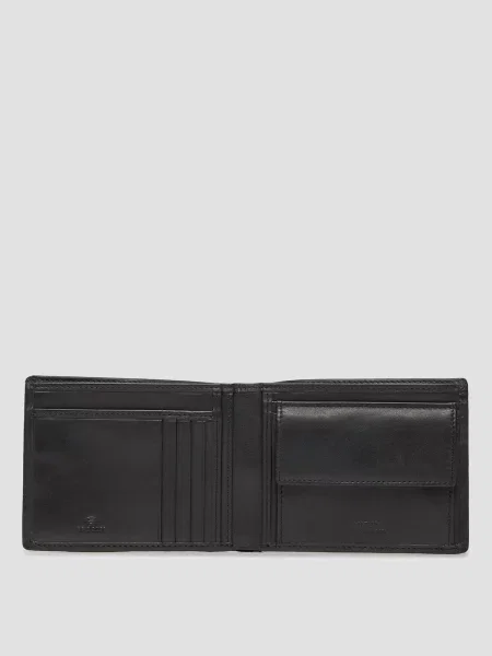 Кожаный кошелек Guess черный