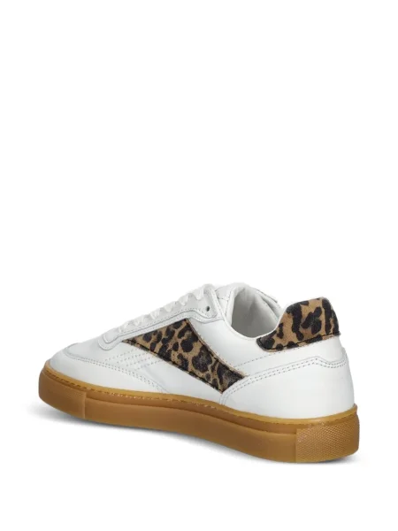 Sneakerși Copenhagen cu imagine cu model leopard alb