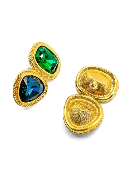 Σκουλαρίκια Jennifer Gibson Jewellery με πετραδάκια χρυσό