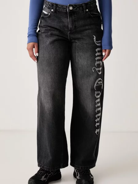 Juicy Couture rifle wide leg dámske Diamante sivá