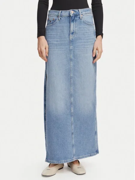 Tommy Jeans Spódnica jeansowa Claire jasny niebieski