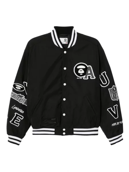 Geacă Aape By A Bathing Ape cu broderie negru