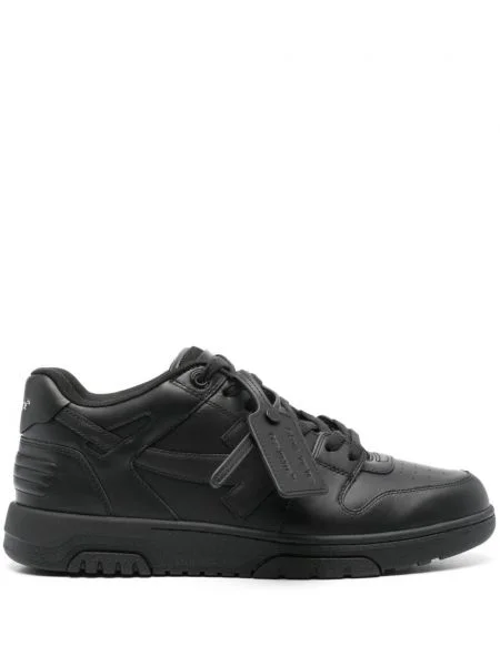 Sneakerși Off-white din piele business alb