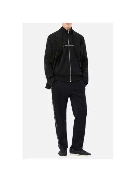 Bluza rozpinana Lacoste ze sznurkiem czarna