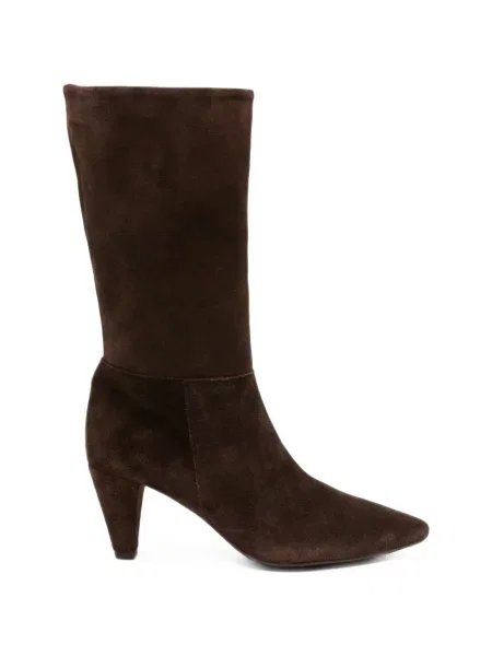 Botine Unisa din piele de căprioară maro