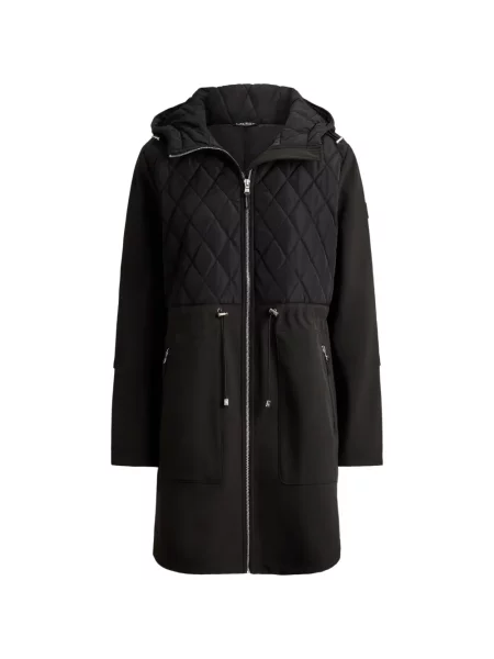 Geacă parka Lauren Ralph Lauren cu glugă negru