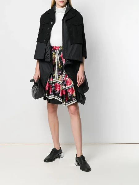 Květinové sukně Comme Des Garçons Pre-owned černé