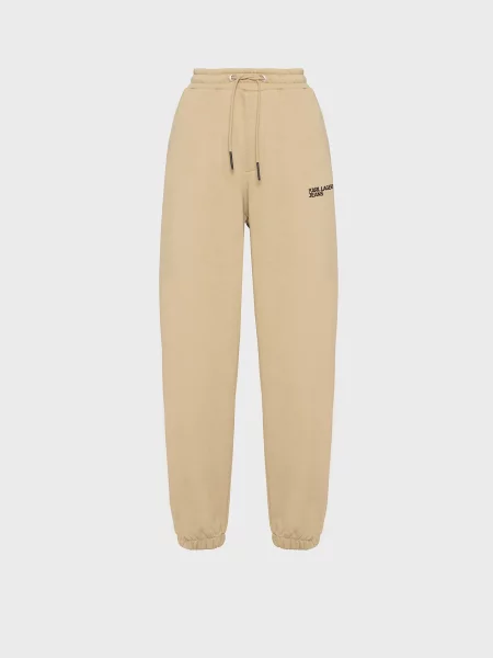 Спортивные штаны Karl Lagerfeld Jeans бежевые