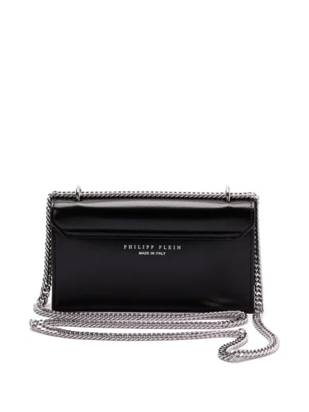 Geanta de piele Philipp Plein din piele negru