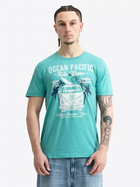 Ocean Pacific Tričko Twinny námornícka modrá / vodová biela