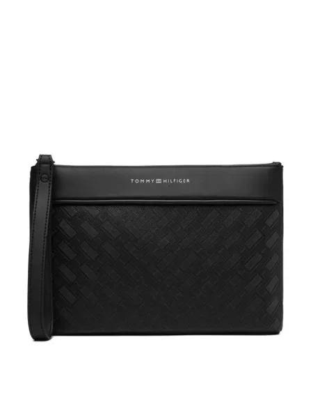 Tommy Hilfiger Torbica za okrog pasu Th Modern Monogram Pouch črna