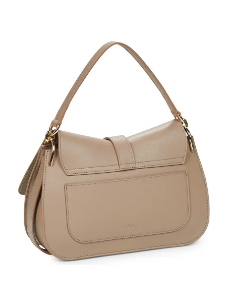 Top Furla din piele bej