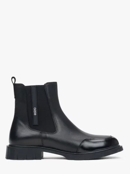 Шкіряні Черевики та чоботи Estro чорний