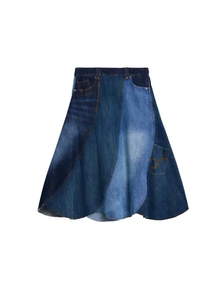 Desigual Fustă denim / închis albastru