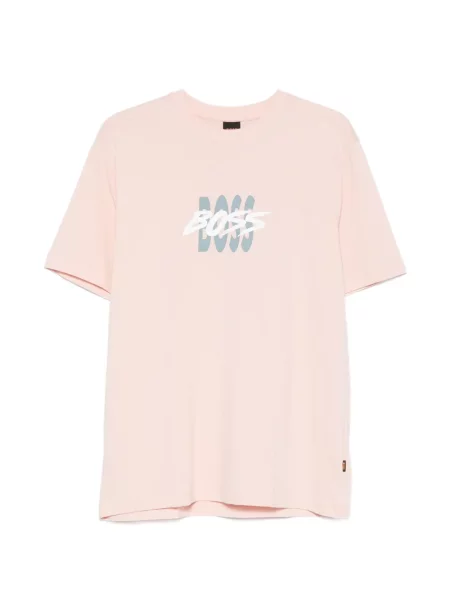 Tricou Boss cu imagine roz