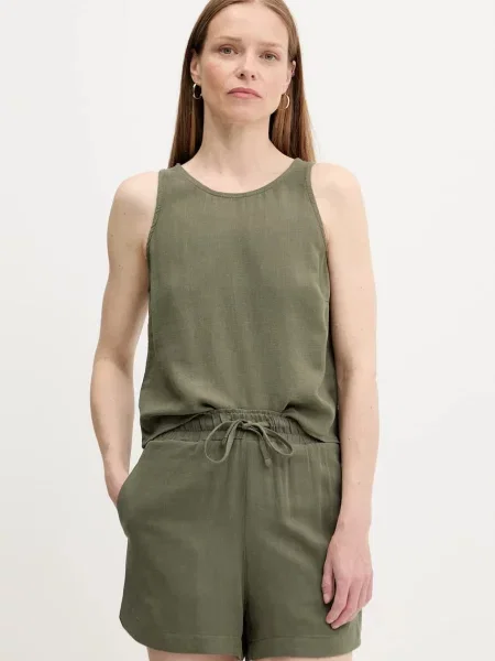 Answear Lab komplet z lnem zielony