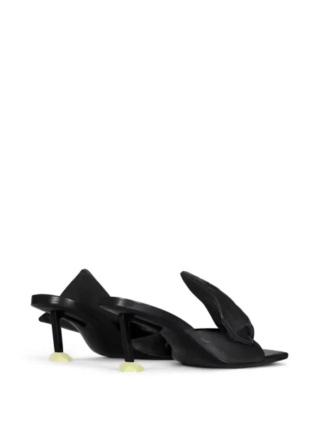 Sandale Givenchy cu vârf pătrat negru
