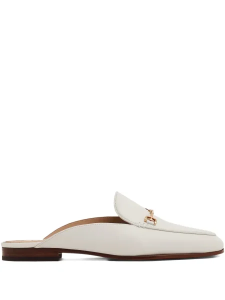 Papuci tip mules Sam Edelman fără toc alb