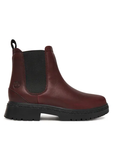 Členková obuv s elastickým prvkom Timberland Cambria Valley bordová