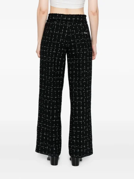 Pantaloni Karl Lagerfeld cu imagine negru