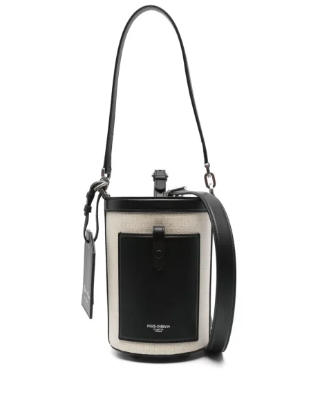 Geantă Dolce & Gabbana din canvas negru
