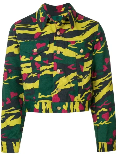 Maskáčová zkrácená bunda Jean Paul Gaultier Pre-owned zelená