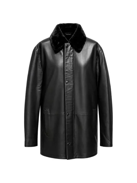 Gulerat geanta de piele Poche Paris negru