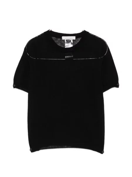 Scurt tricou Liviana Conti tricotate negru