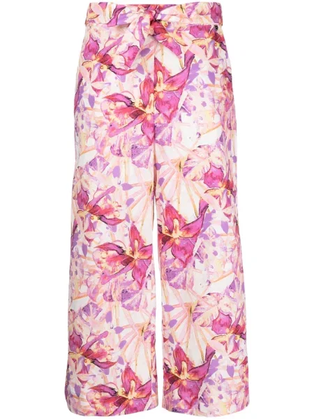 Cropp pantaloni Liu Jo cu model floral cu imagine violet