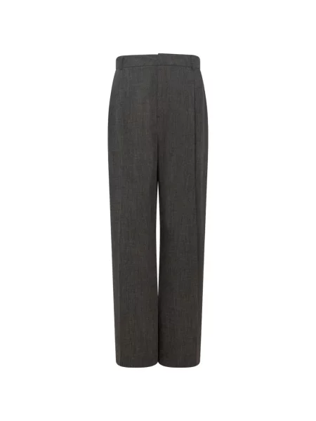Pantaloni Thestroy plisate gri
