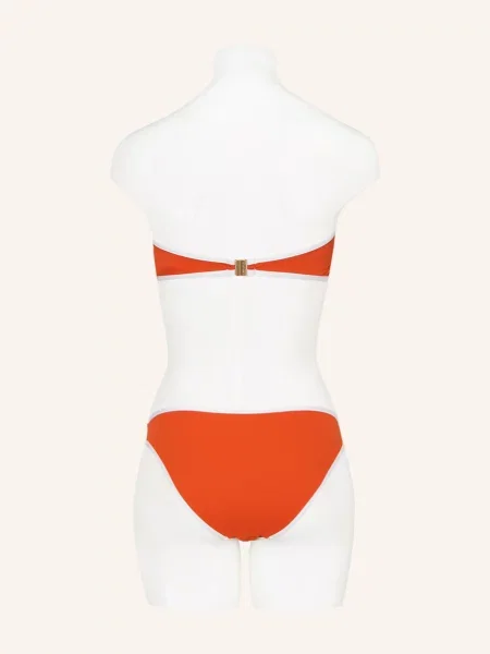 Seafolly Basic Bikinové Kalhotky Beach Bond oranžová bílá