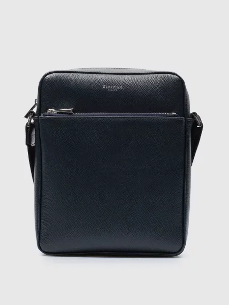 Кожаная сумка Serapian синяя