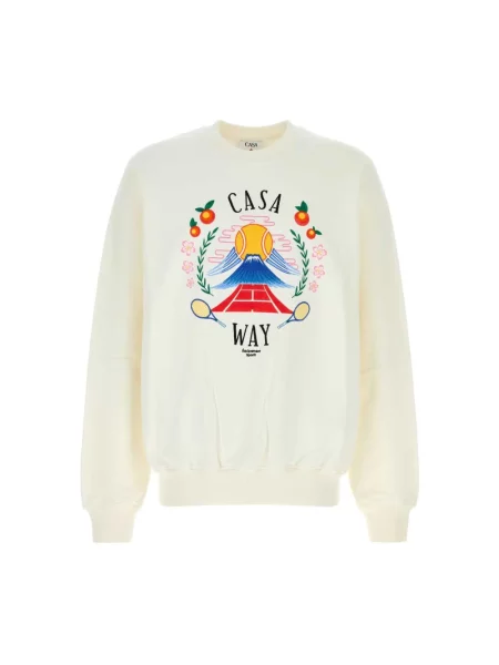 Bluza Casablanca z nadrukiem biała