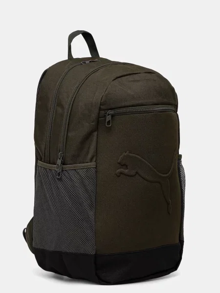 Однотонный большой рюкзак Puma зеленый