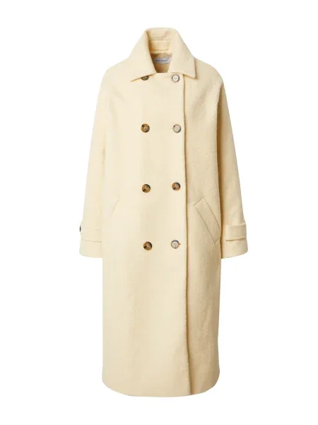 Warehouse Palton de primăvară-toamnă pastel galben