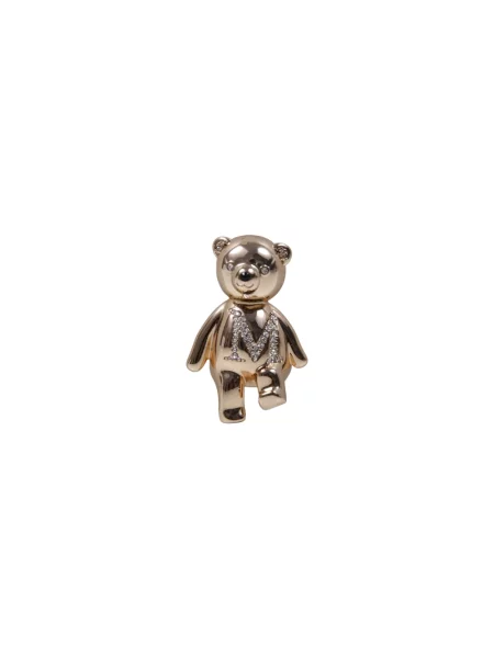 Max Mara Broszka Shiny weiss żółta