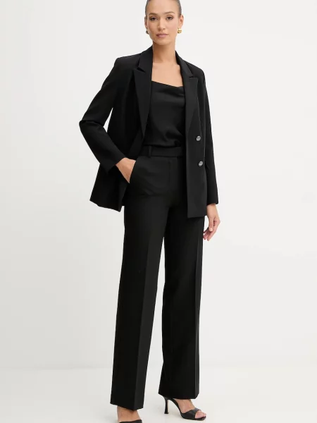 Піджак Guess FIONA двобортний однотонний чорний