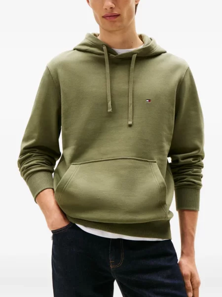 Hanorac cu glugă Tommy Hilfiger cu broderie verde